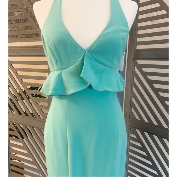 NEW LIKELY Eden Sea Breeze Dress 6 Party Event Formal Gown Mermaid Tiny Flaw - Picture 8 of 16